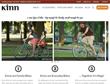 Tablet Screenshot of kinnbikes.com